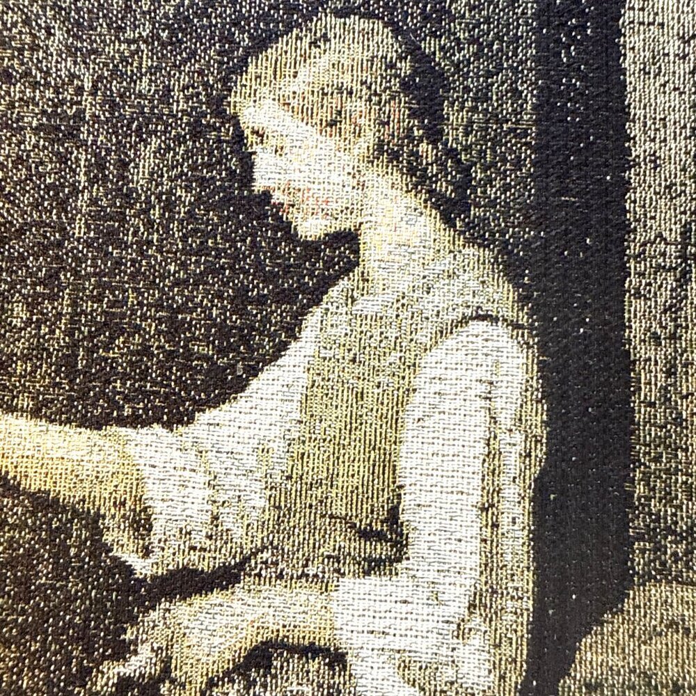 Fiber Art Albert Anker The Poultry Yard Framed Vintage Chicken Woman 20x13.5 - Picture 4 of 13